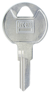 Hy-Ko 11010TM8 Key Blank, Brass, Nickel-Plated, For: Trimark TM8 Locks